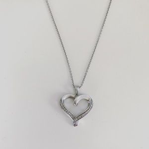 Pandora sterling silver heart necklace
